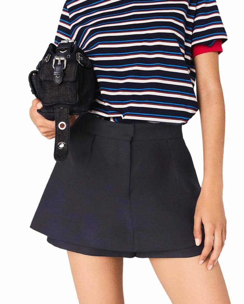 Maje Navy Skort - Image 1
