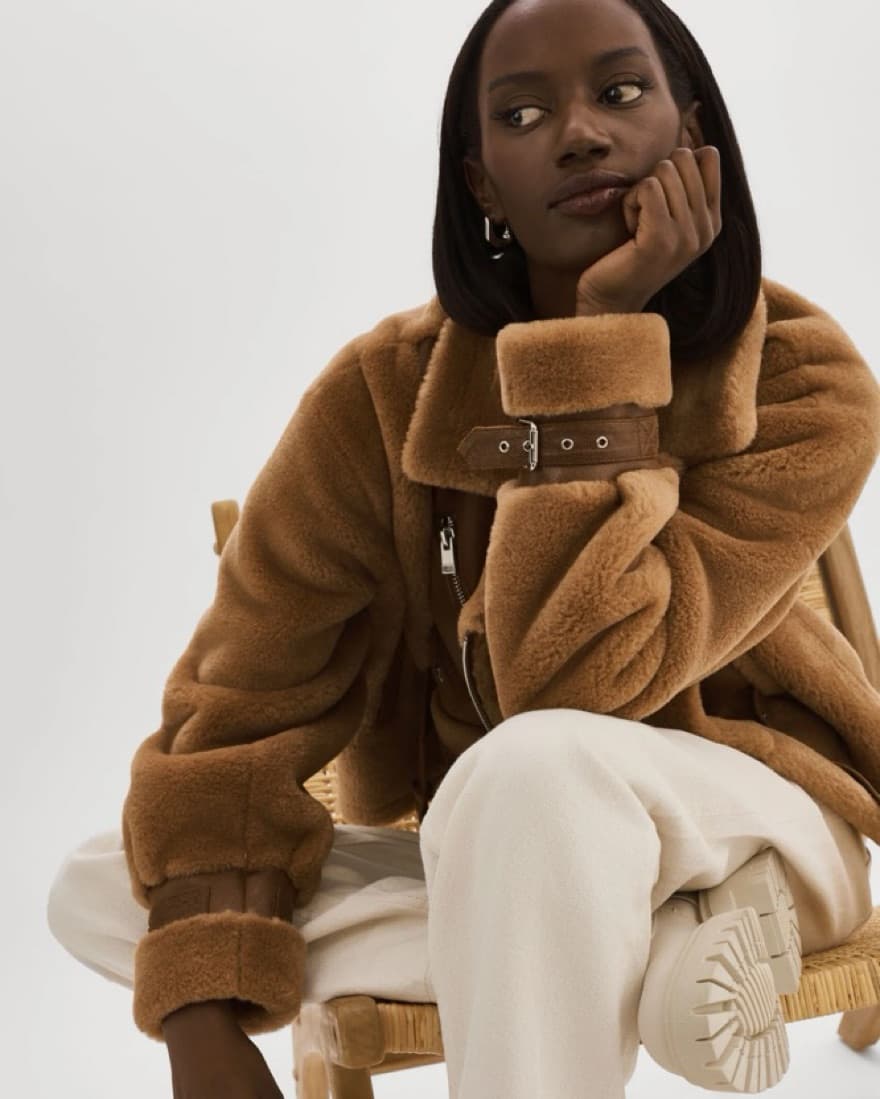 LAMARQUE Elody Jacket in Mocha & Brown   - Image 3