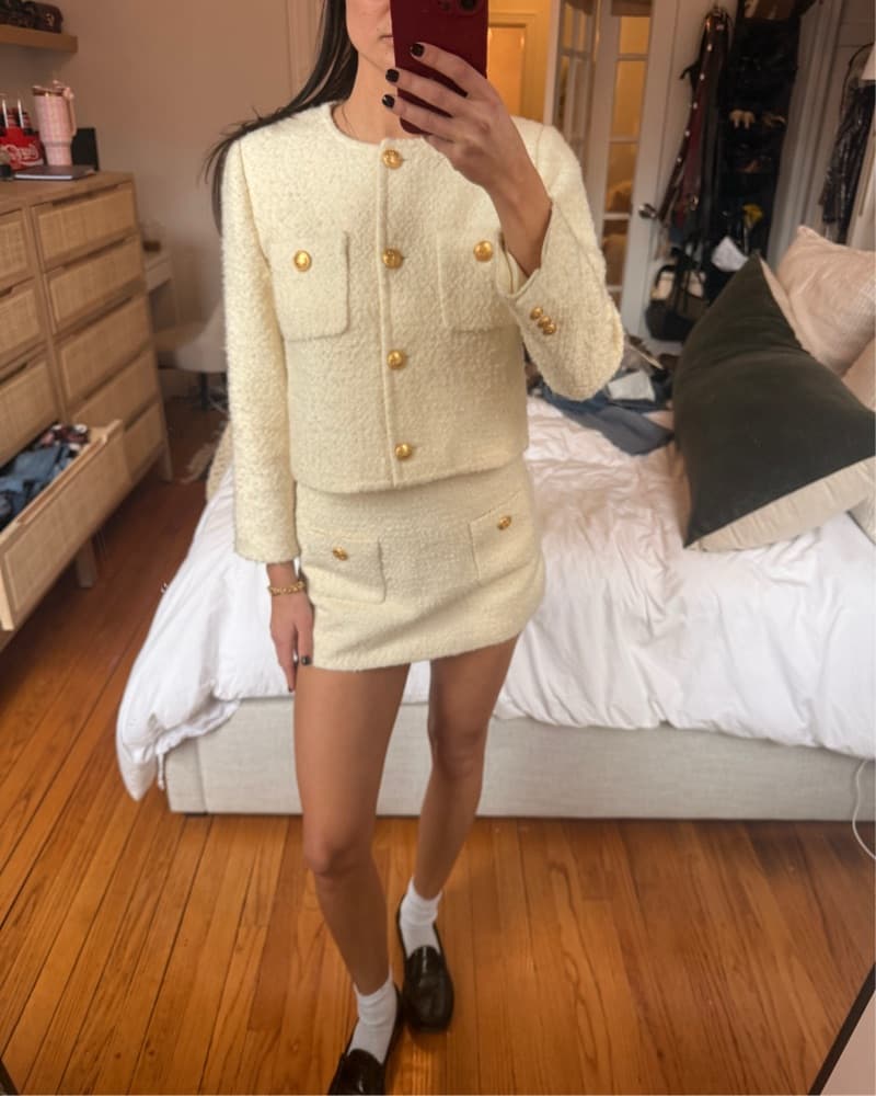 L'ACADEMIE Tweed Jacket/Skort Set - Image 3