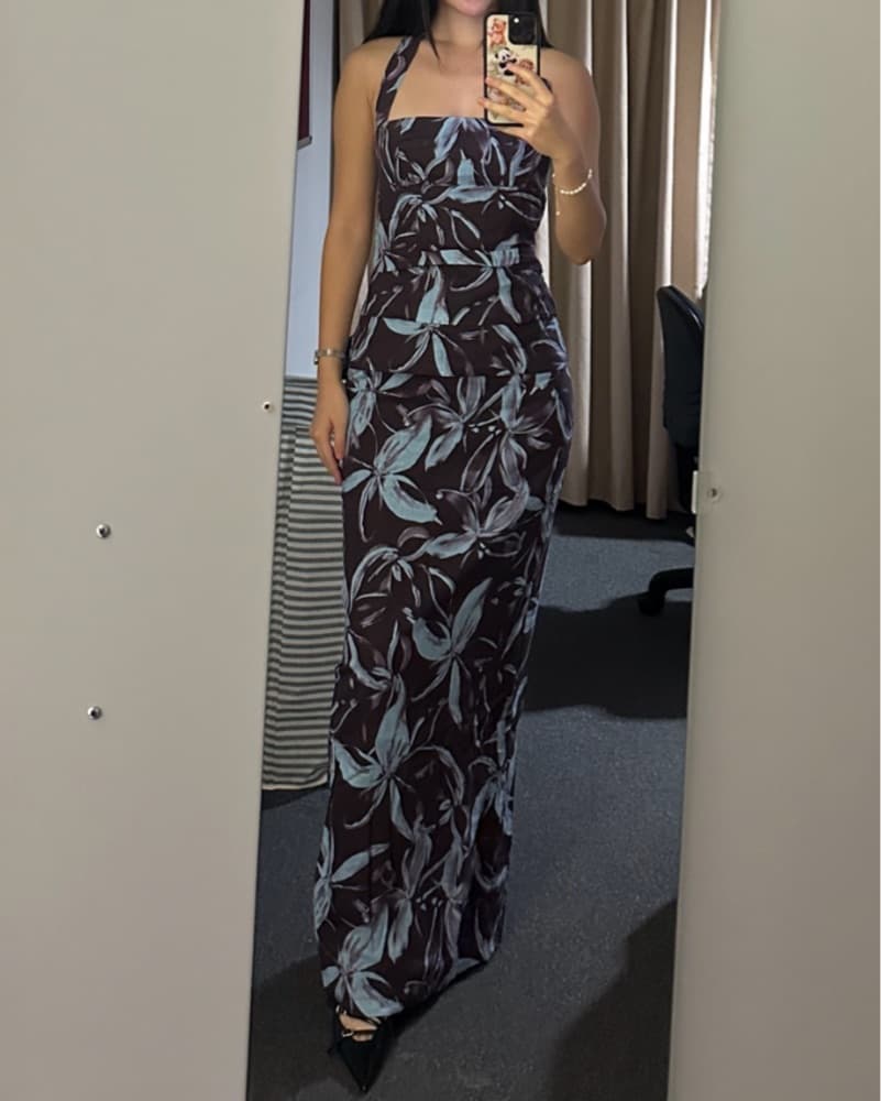 Peppermayo Floral Halter Dress - Image 4
