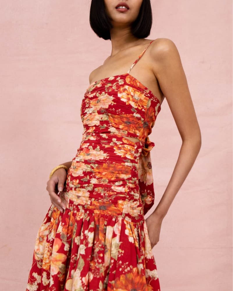 Posse Raquel Linen-blend Maxi Dress - Image 3