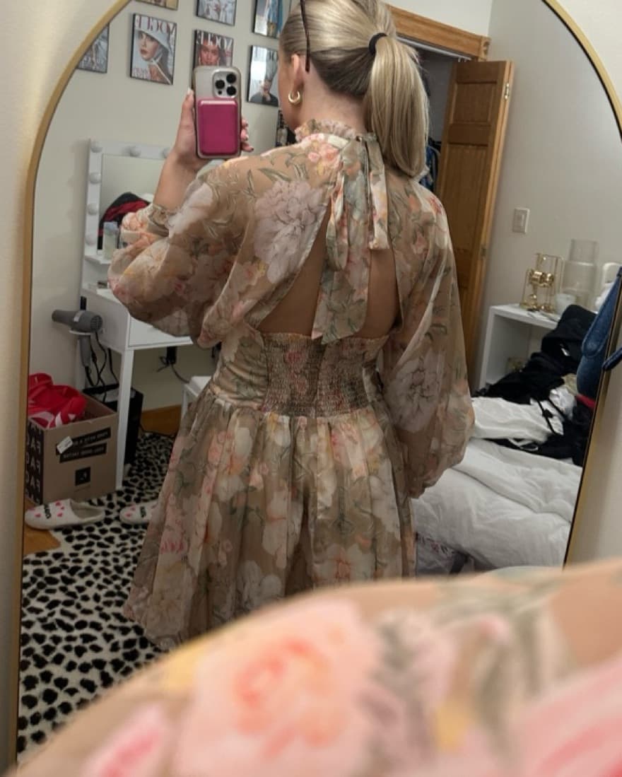 Short Floral Dress - Image 3