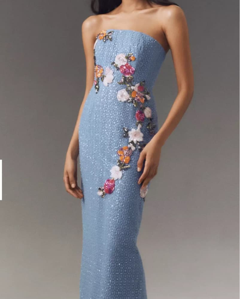 Helsi Silvia Strapless Sequin Midi - Image 3