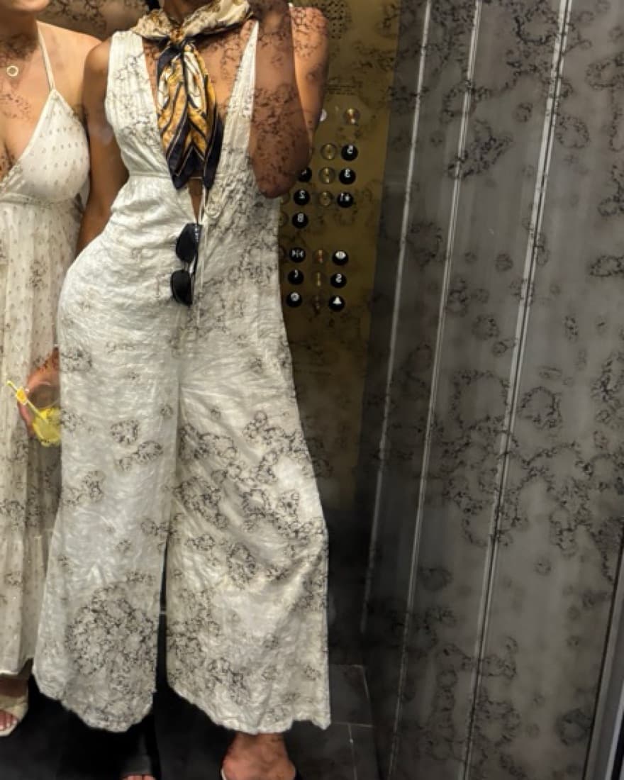 Maurie and Eve Eyelet White Jumpsuit - Image 5