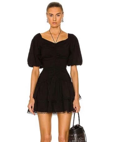 Jonathan Simkhai Black Mini Dress - Image 1