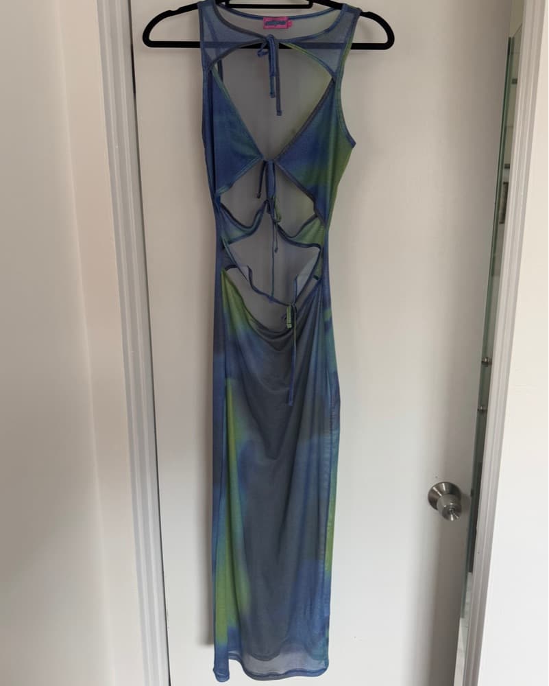 Mesh Cut-Out Maxi Dress – Beach / Rave - Image 6