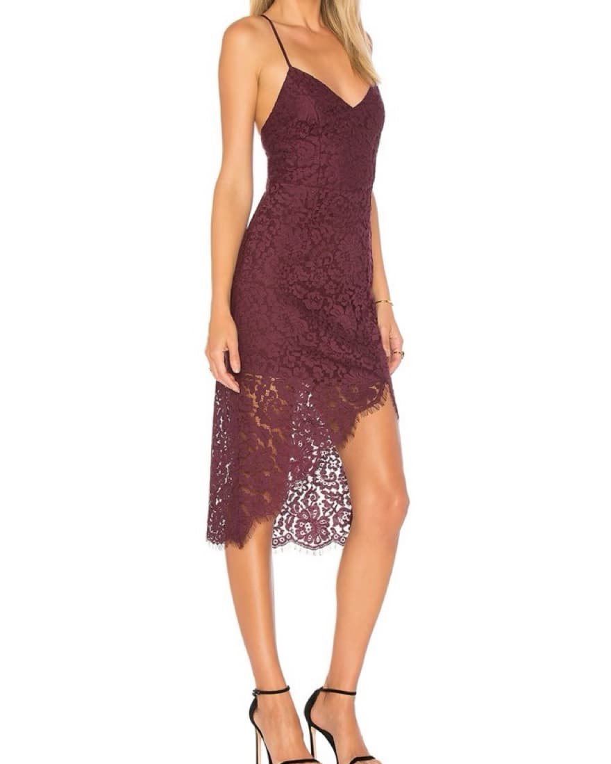 Skylight Merlot Lace Mid Dressi - Image 2
