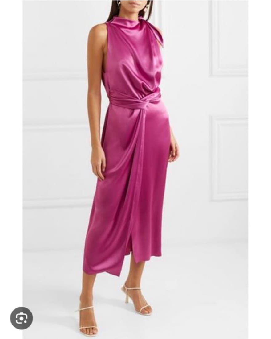 Nanushka Kalila Hot Pink Dress M - Image 6