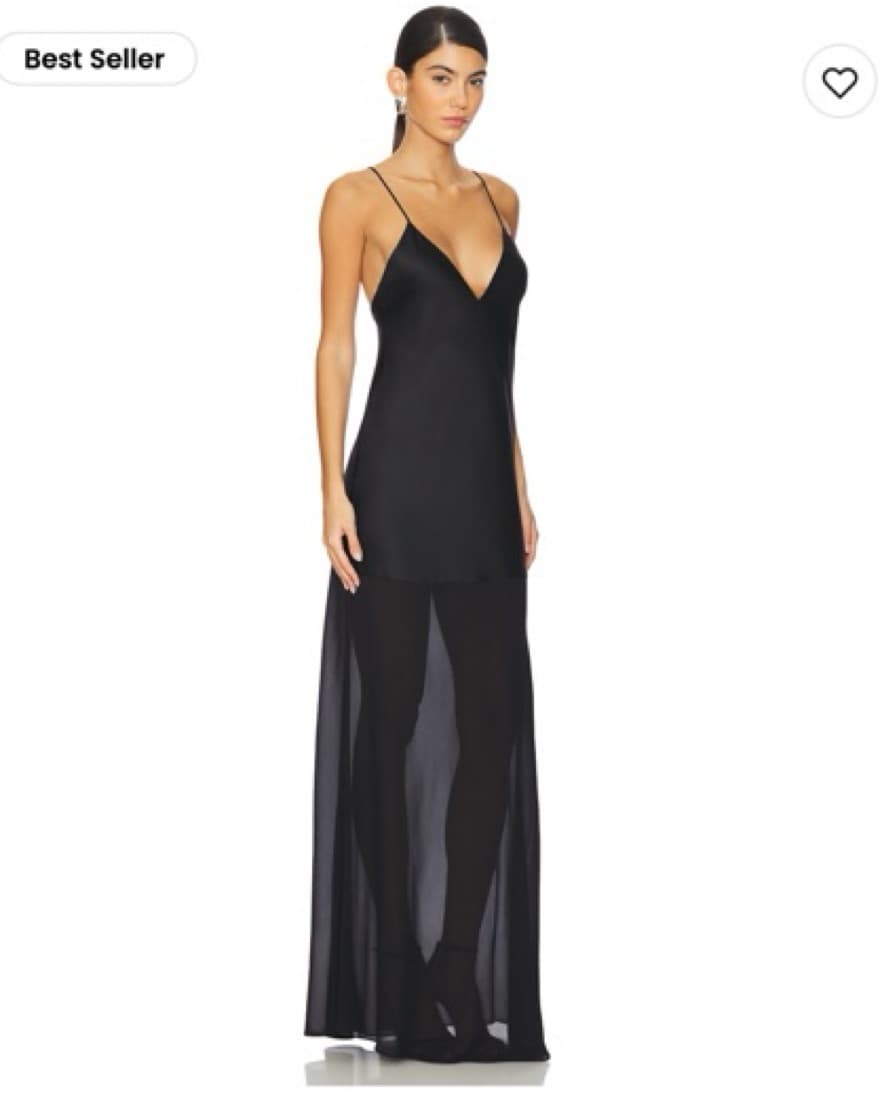 Ser.O.Ya Satin Maxi In Black - Image 2