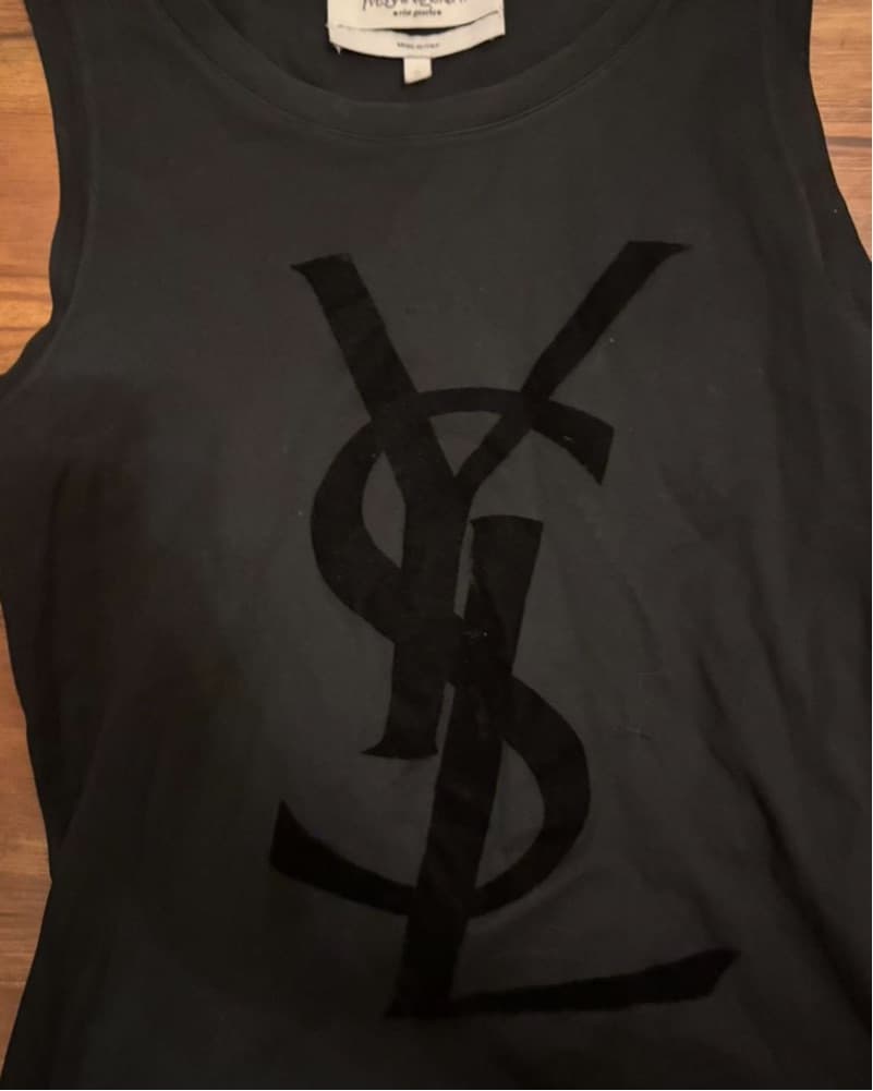 Ysl Vintage Logo Tank Top - Image 2