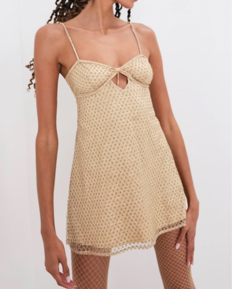 Gold Glitter Dress - Image 1