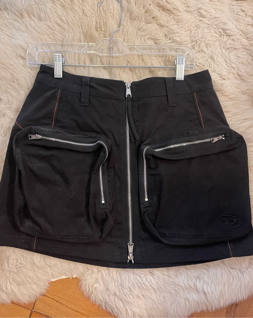 Black Diesel Mini Skirt  - Image 1