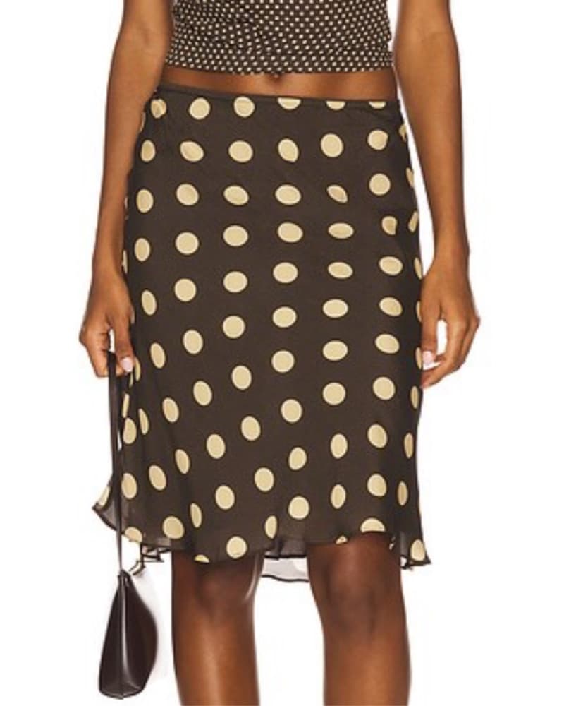 Penny Skirt in Yellow Dot - Image 1