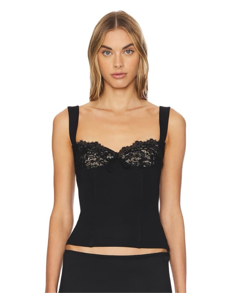 Revove Black Bustier Top - Image 1