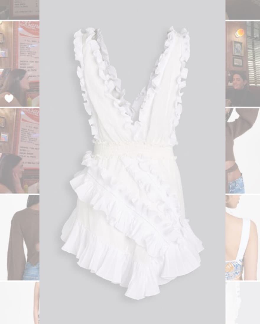CHIO Asymmetric Embroidered Ruffle Dress - Image 2