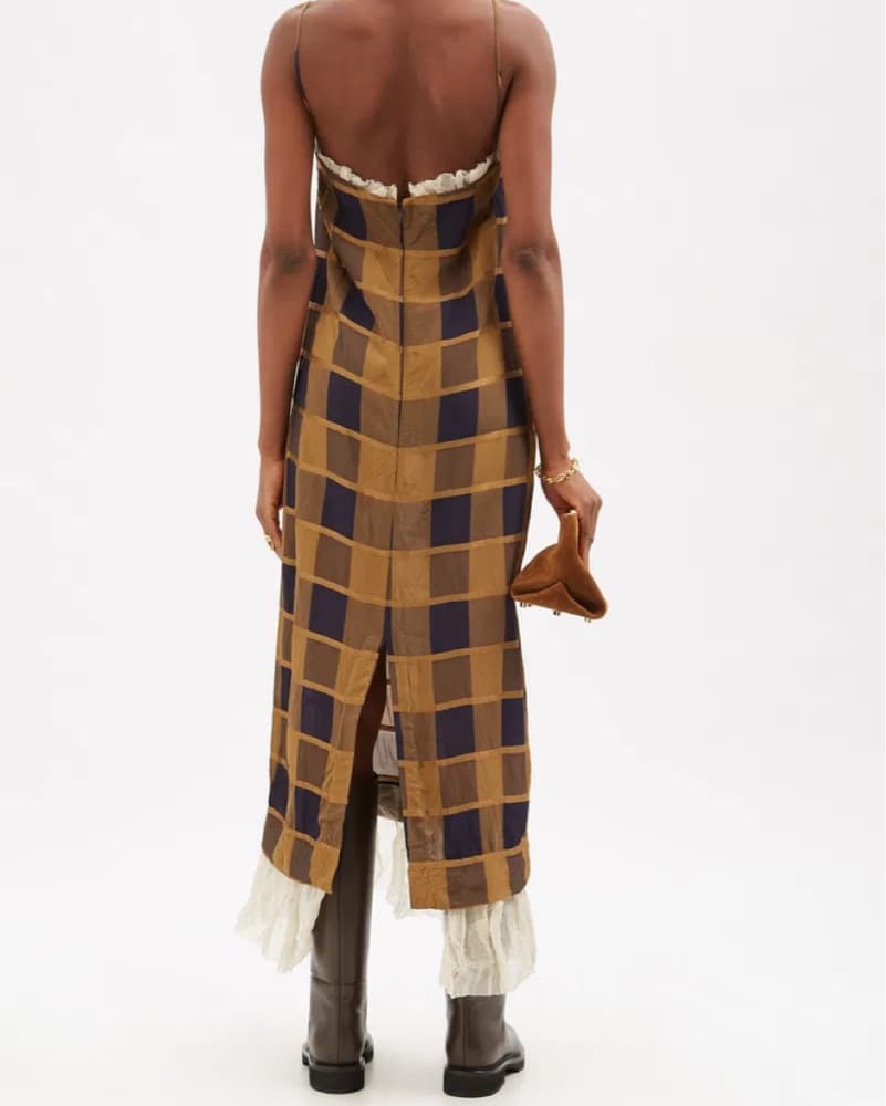Khaite Plaid Maxi Dress - Image 2