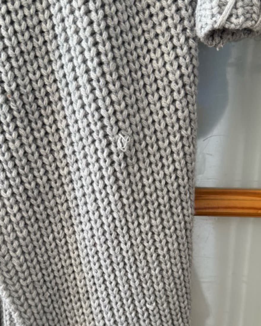 Hanifa Miya Knit Gray Cardigan Duster - Image 5