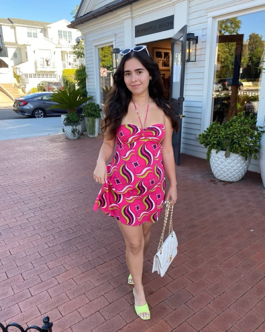 Zara Geometric Print Dress - Image 1