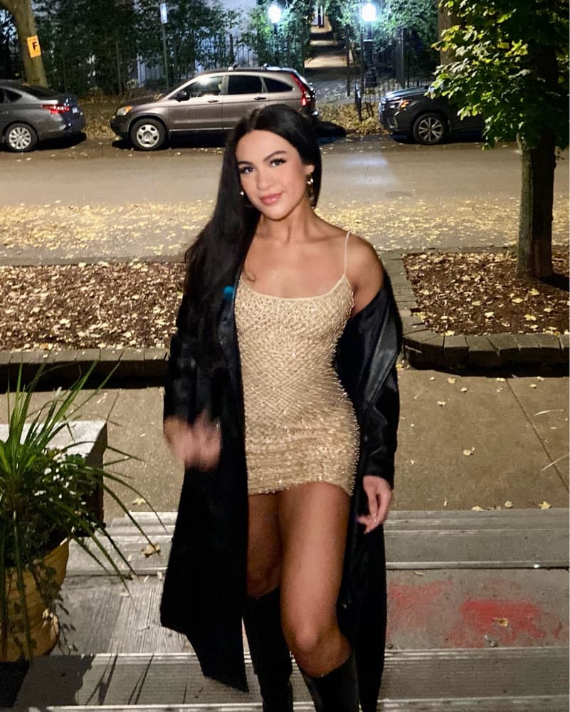 Gold Beaded OhPolly Mini Dress  - Image 4