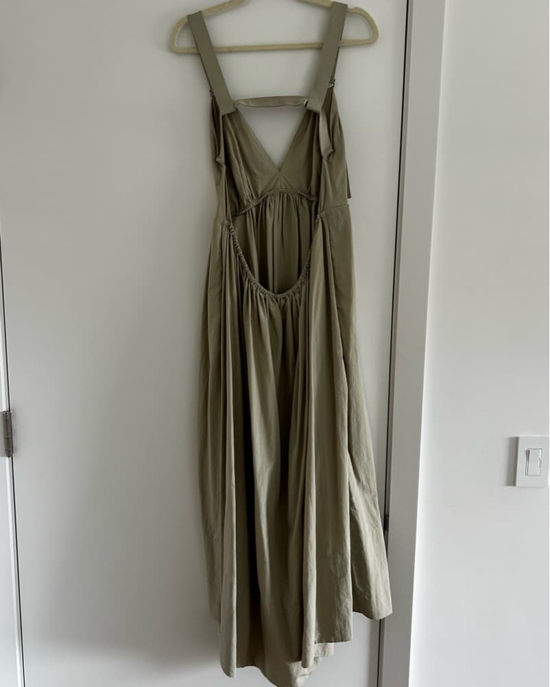 St Agni Beige Open Back Maxi Dress - Image 6