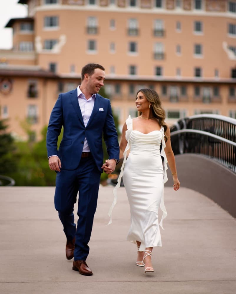 Elegant White Satin Dress - Image 6
