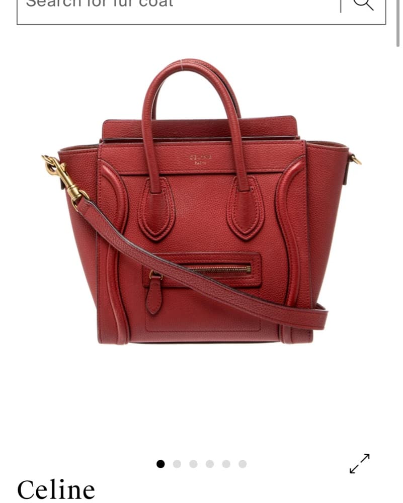 Red celine Nano Bag  - Image 1