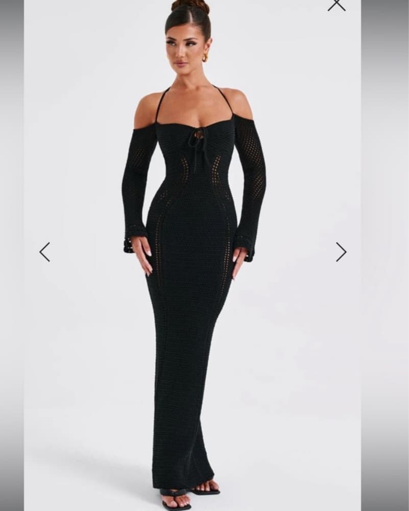 Samariah Crochet Maxi Dress - Image 2