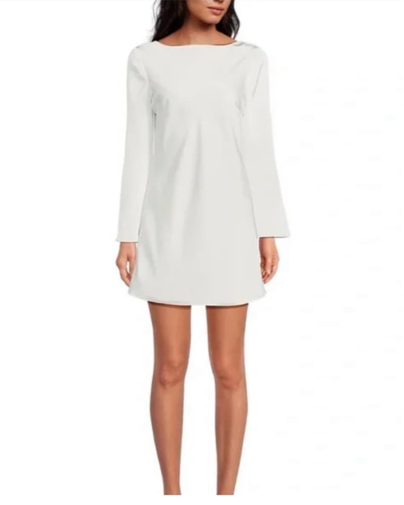 White Long Sleeve Gianni Bini Dress - Image 5