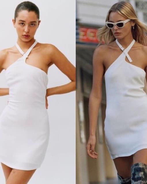 With Jean White Buckle Dress - Image 2