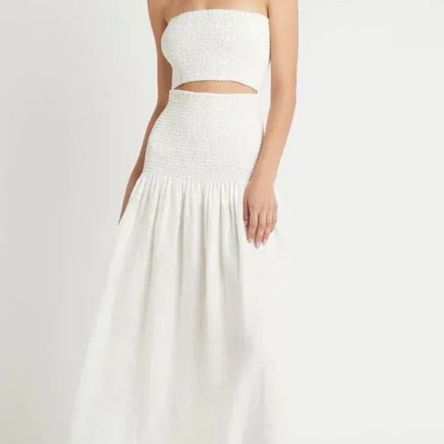 White Linen Sir The Label Dress - Image 1