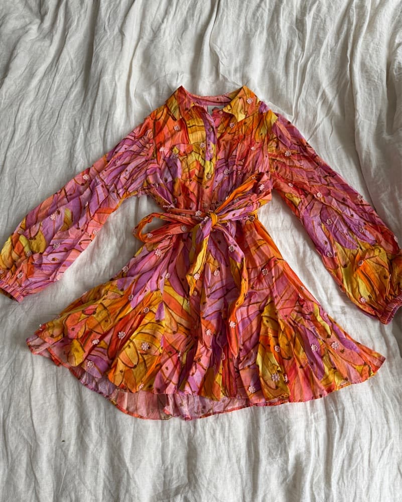 Farm Rio Pink Ombre Banana Dress - Image 3