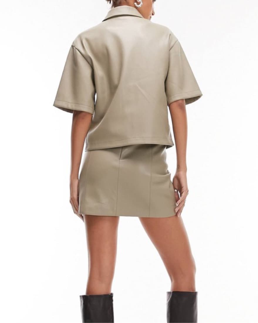 Topshop Faux leather neutral Set  - Image 2