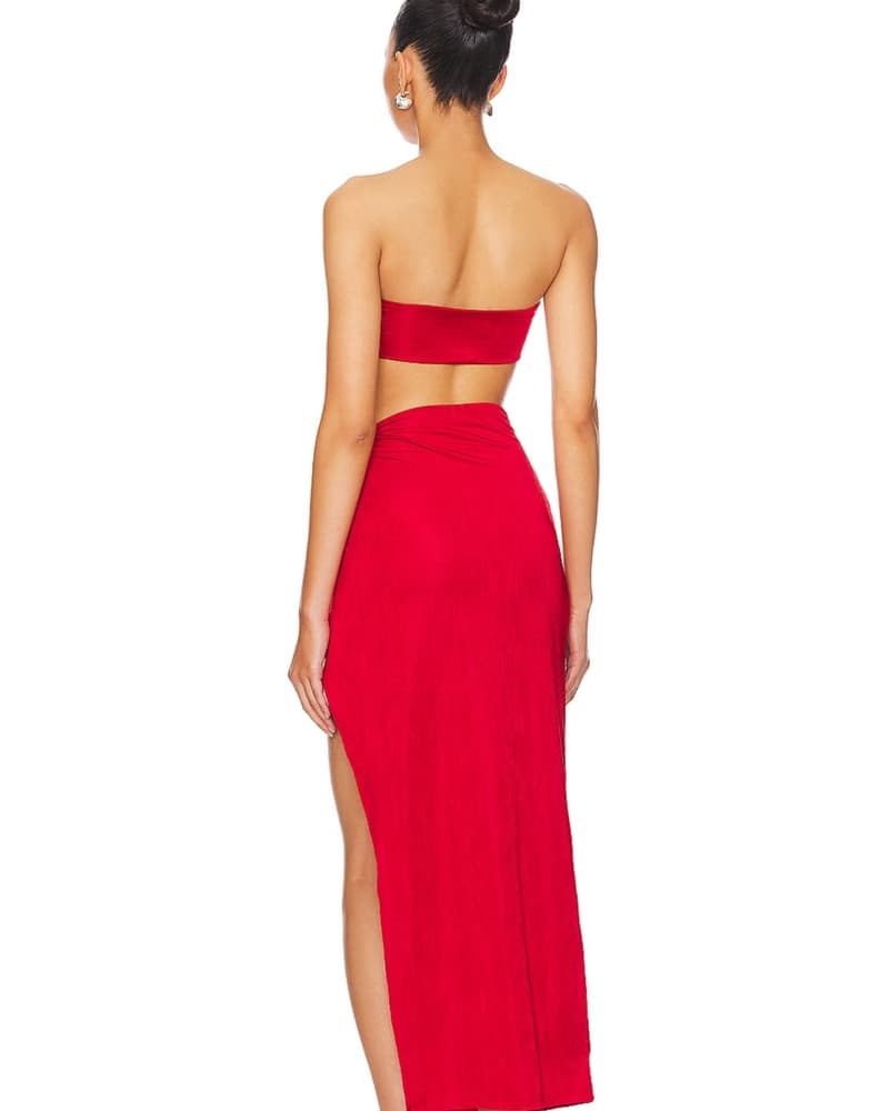 Superdown Karolyna Skirt Set In Red  - Image 3