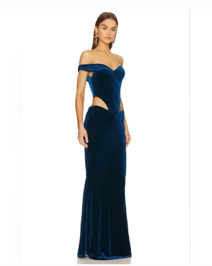 Sold Out Retrofete Giada Velvet Dress - Image 4