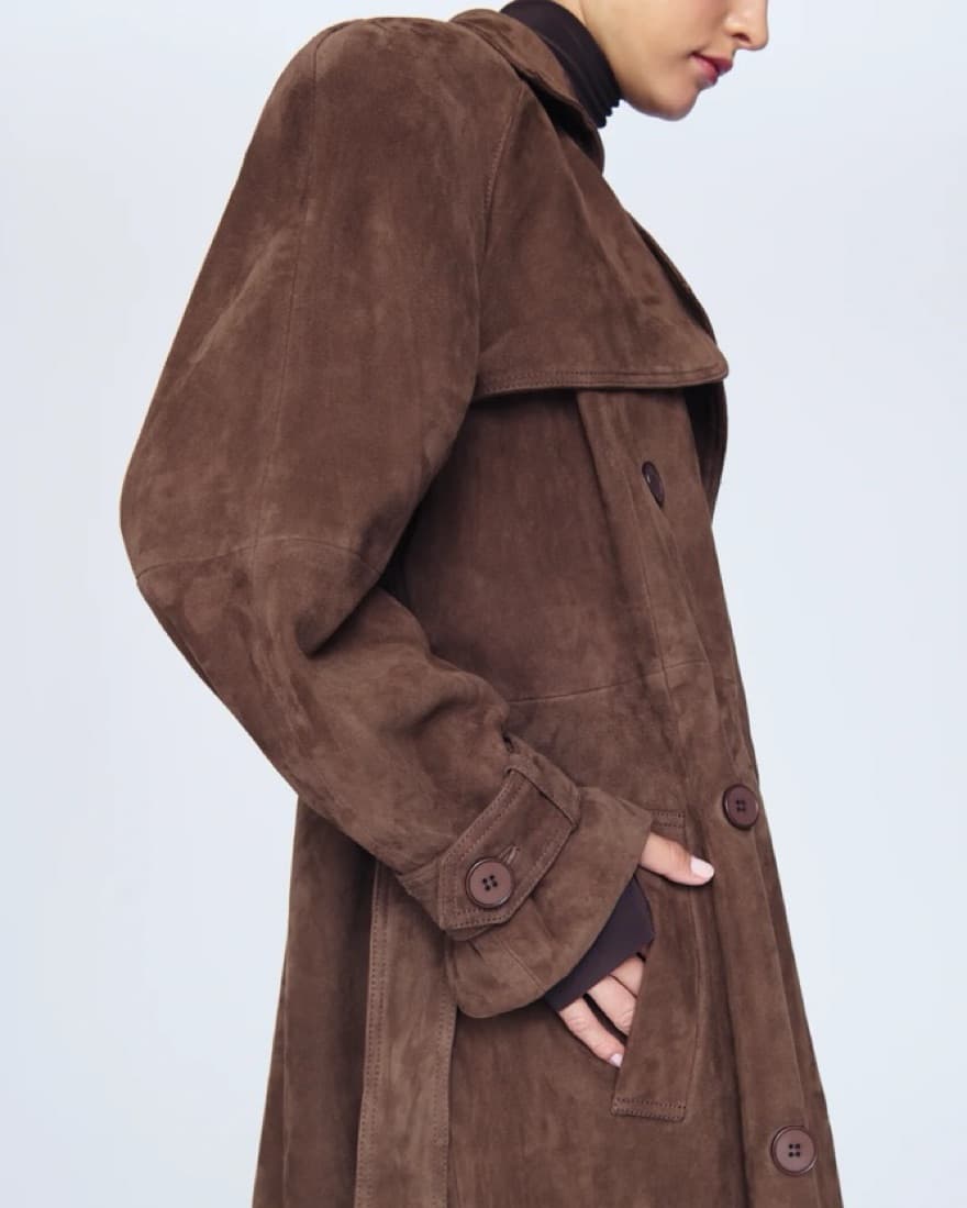 DUCIE suede Trench - Image 4