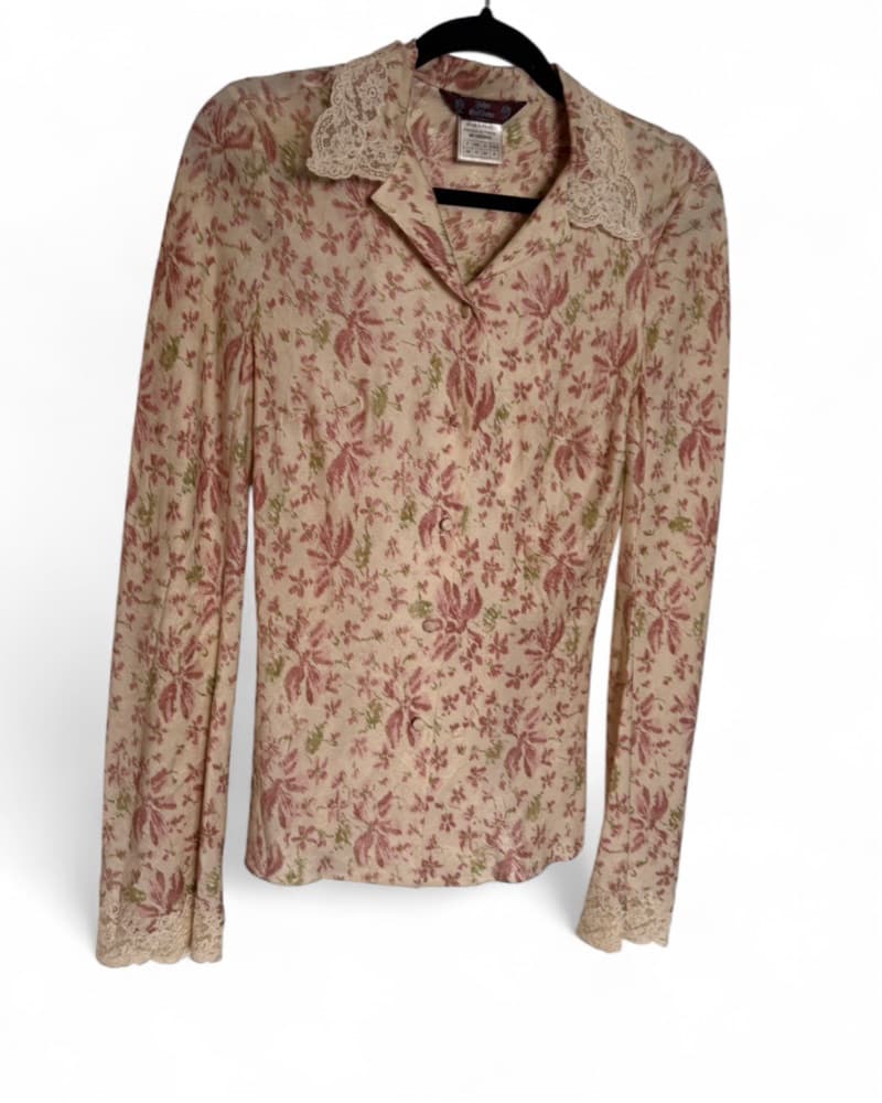 Vintage John Galliano Floral Blouse - Image 2