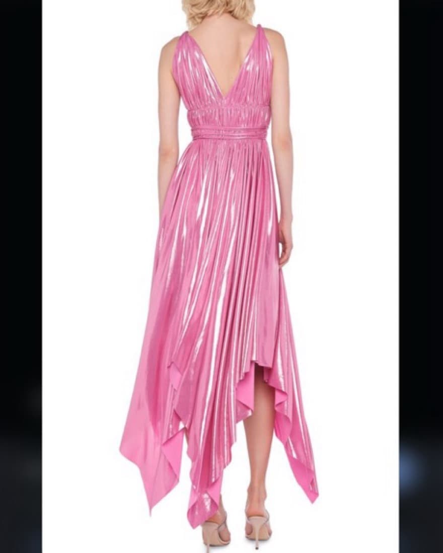 Norma Kamali Pink Goddess Gown - Image 3