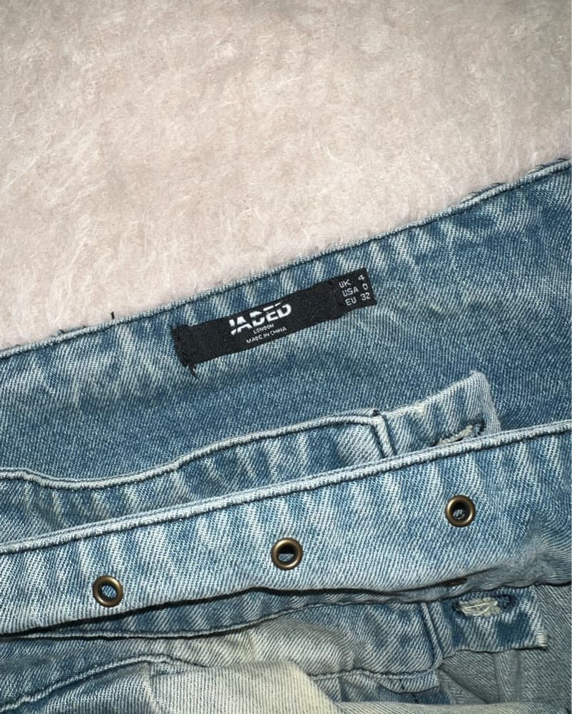 JADED LUDLOW Denim Mini Skirt - Image 2