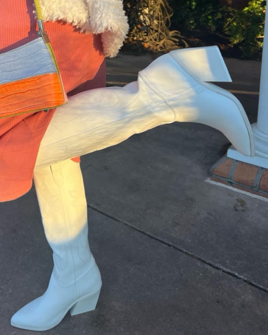 White Cowgirl Boots - Image 1