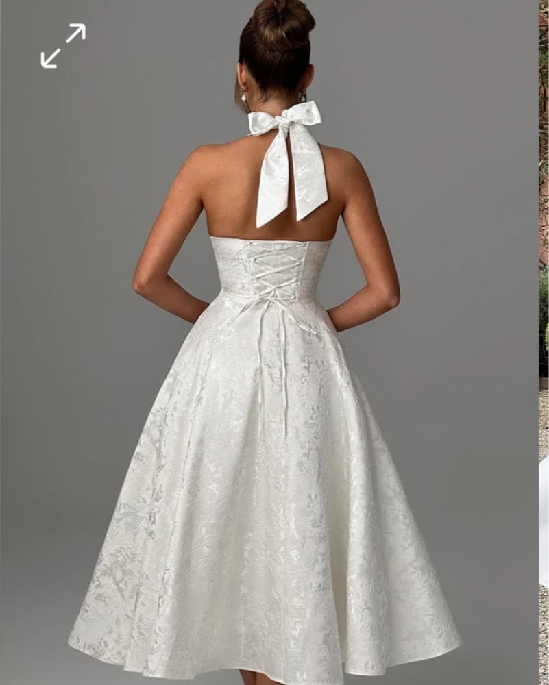 Effie Midi Dress - Ivory - Image 2