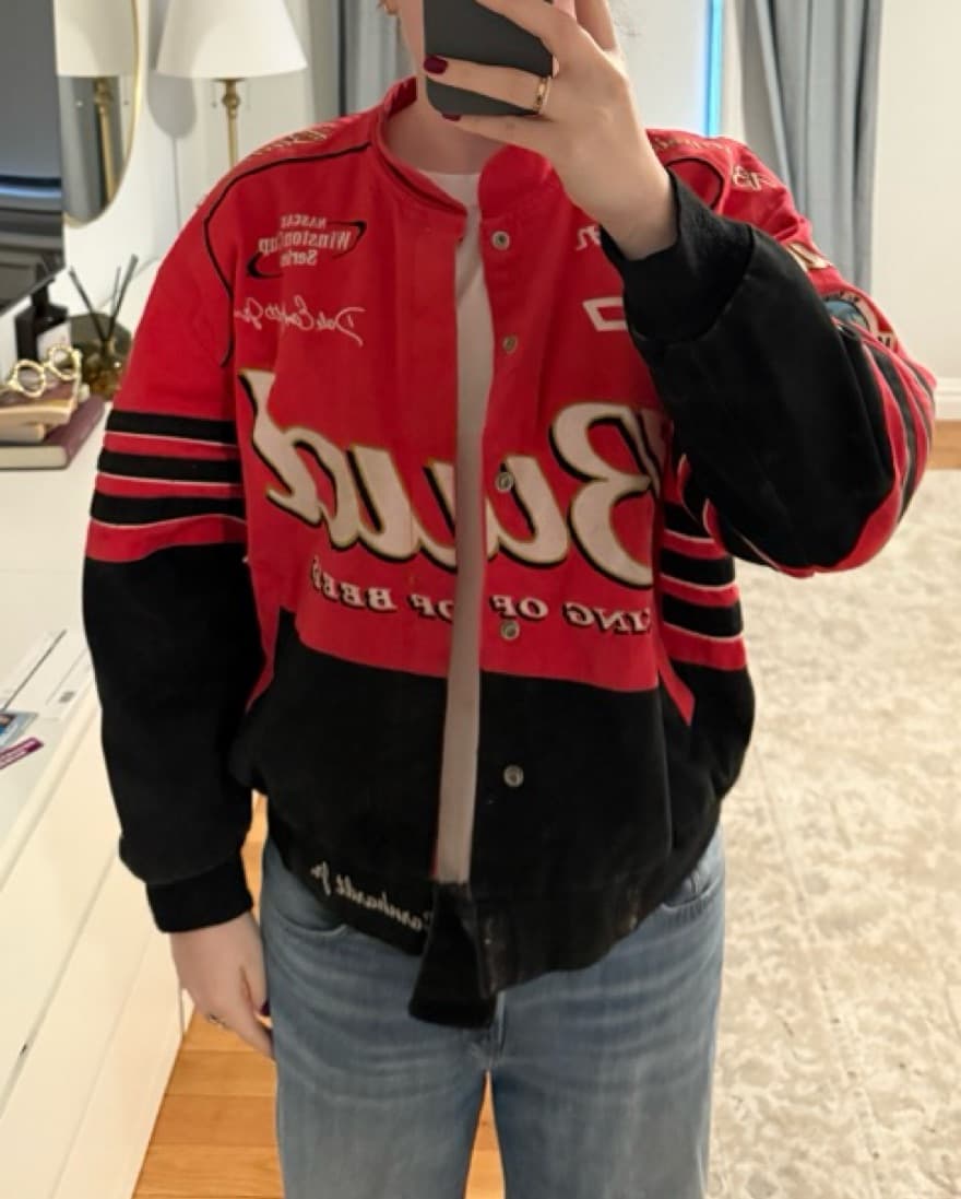 Vintage Racer Jacket - Budweiser - Image 3