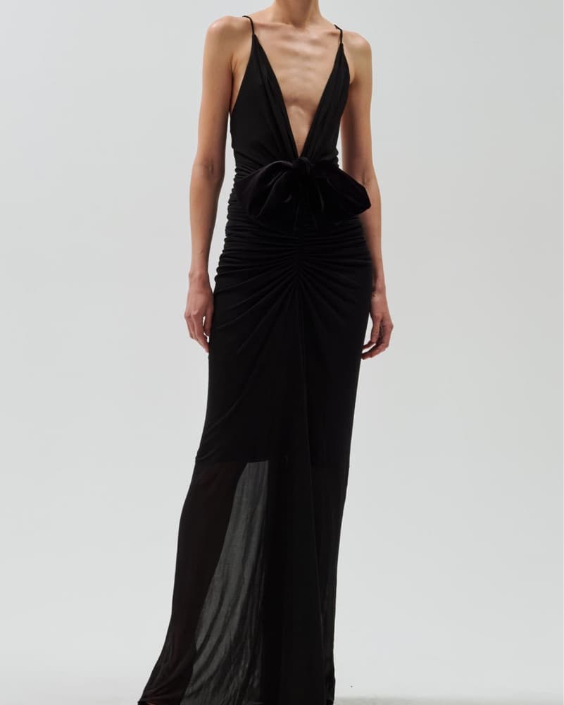 Ronny Kobo Valeria Bow Dress - Image 1