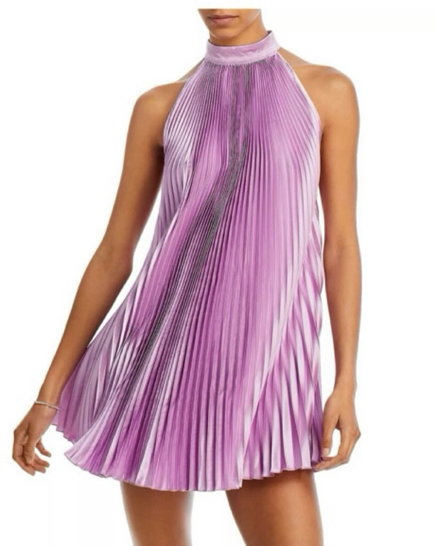L’IDEE Amour Mini Violet Dress - Image 1