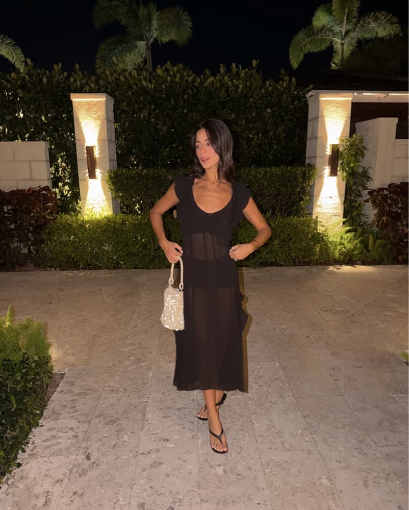 LPA Midi Dress In Black - Image 1