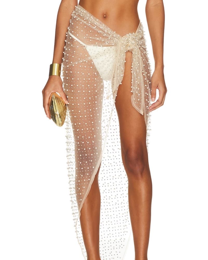 Beach Bunny Sin City Sarong Nude OS - Image 1