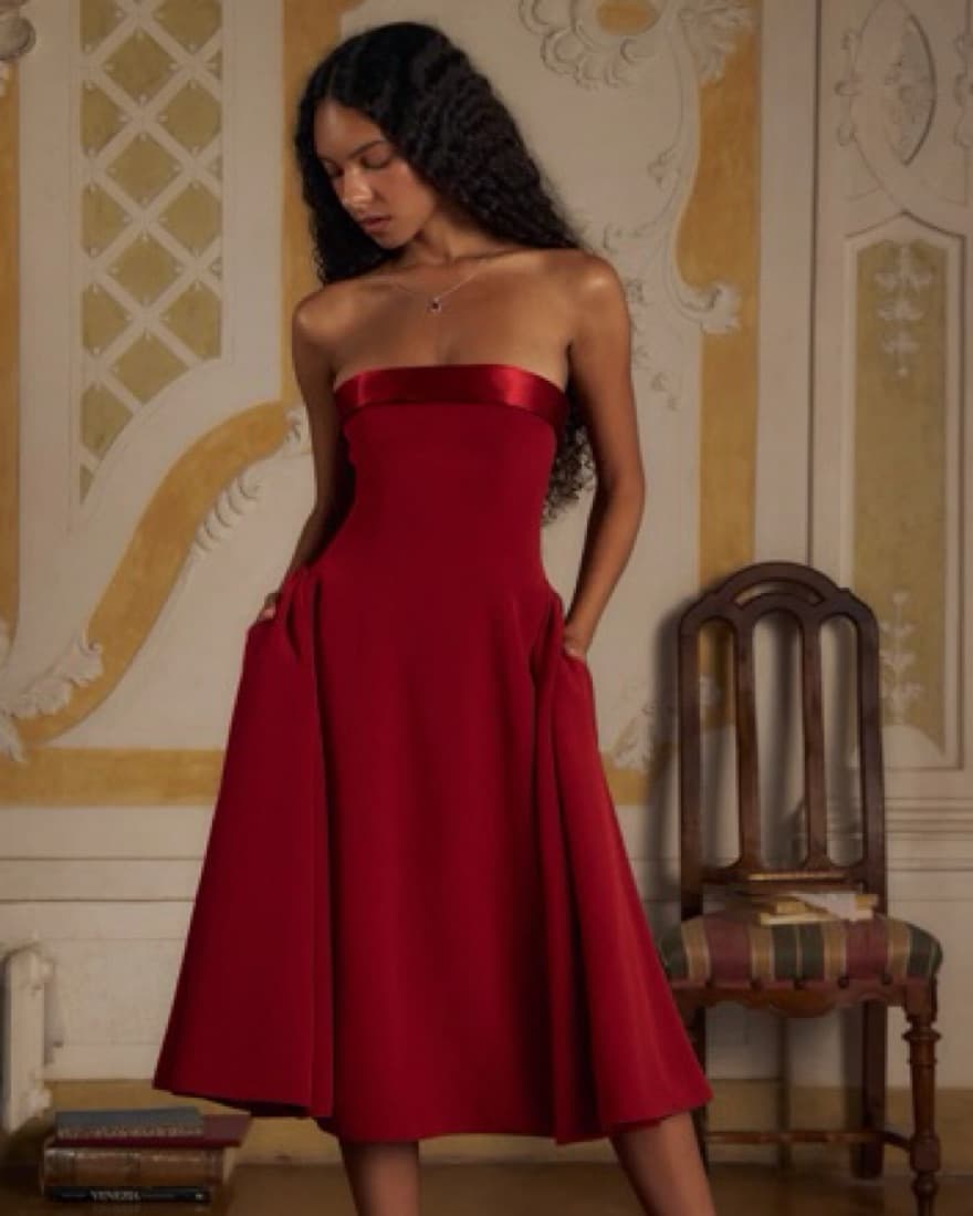 Mirror Palais Strapless Opera Dress - Image 3