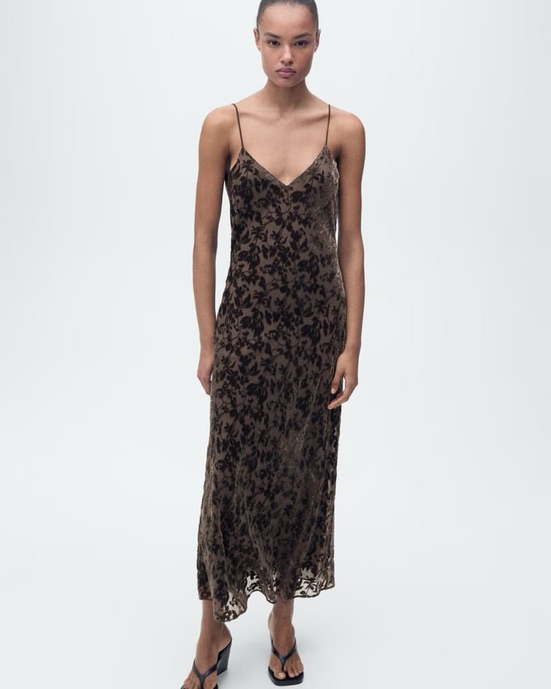 Floral Velvet Midi Dress - NEW with Taga - Image 4