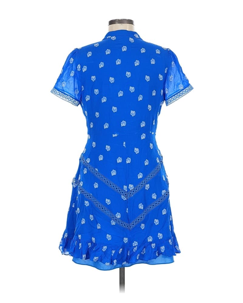 Shoshanna Vibrant Blue Floral Dress - Image 5