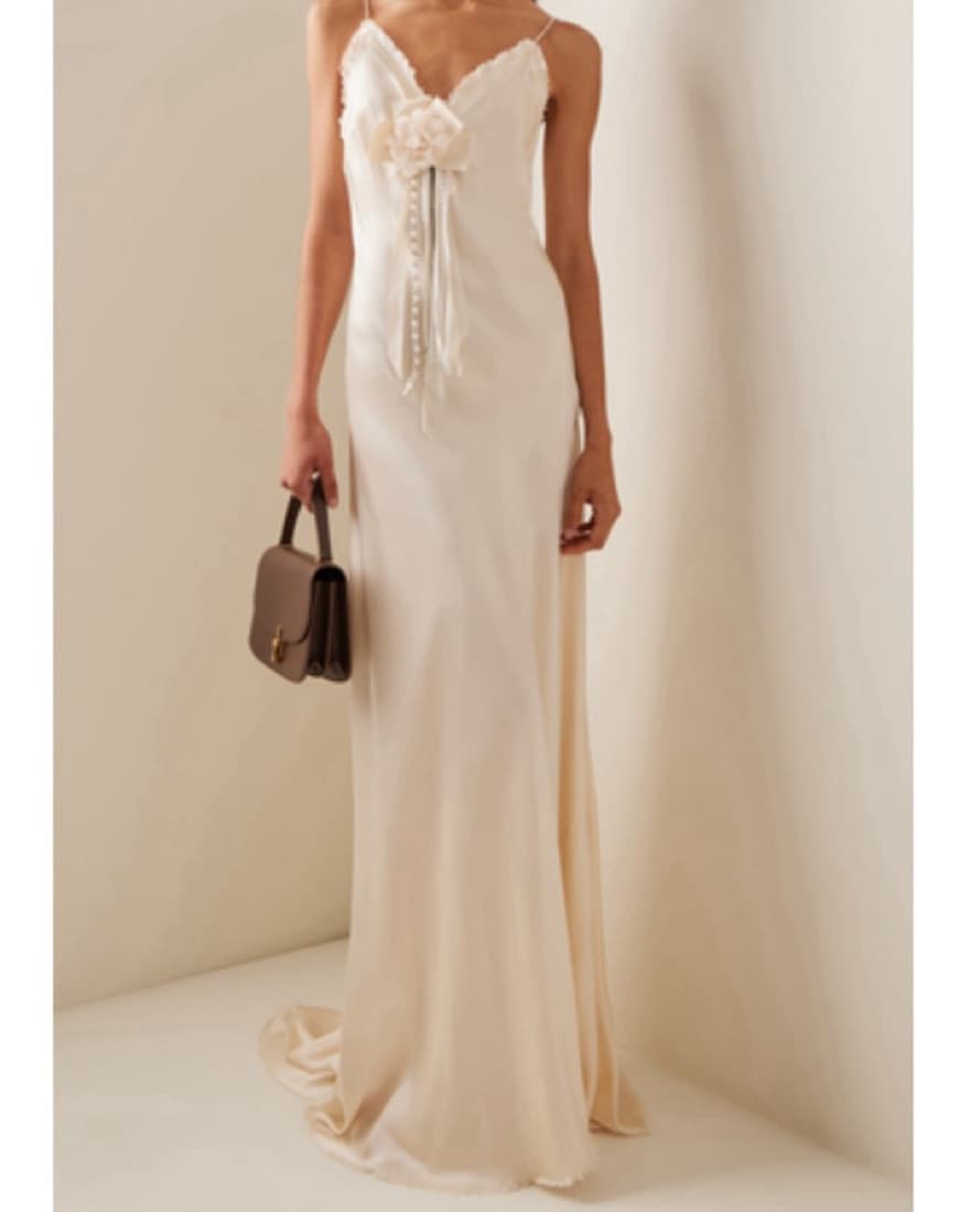 LoveShackFancy Silk Dress - Image 1