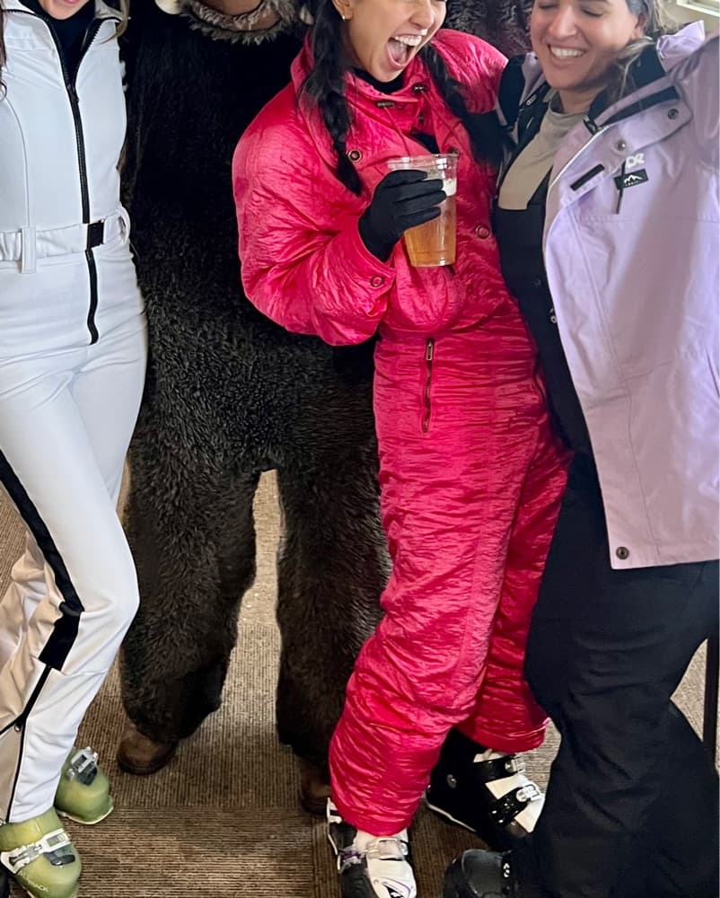 Shimmer Pink Ski Suit  - Image 4